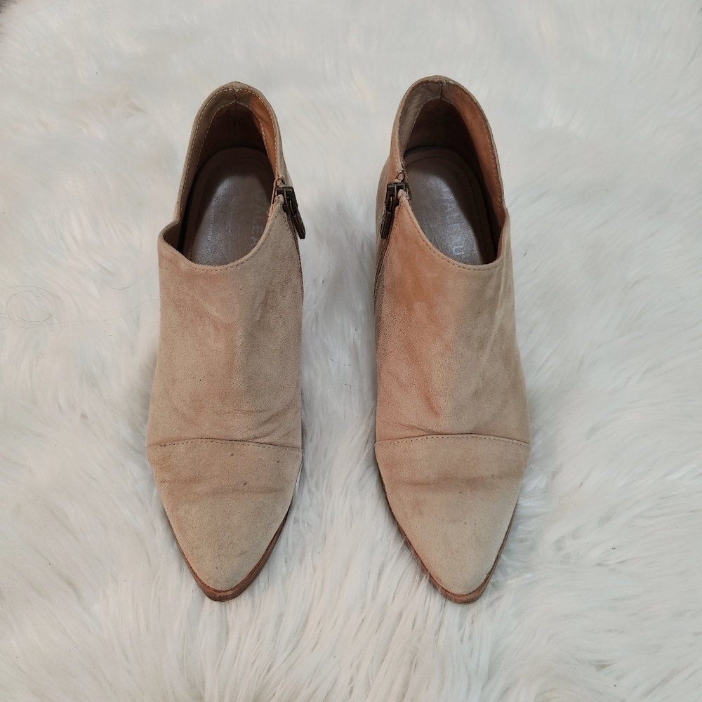 Italeau waterproof Handmade Ankle booties suede size 7